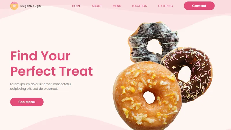 유빈소프트 AI로 제작된 무료 반응형 웹사이트 예시