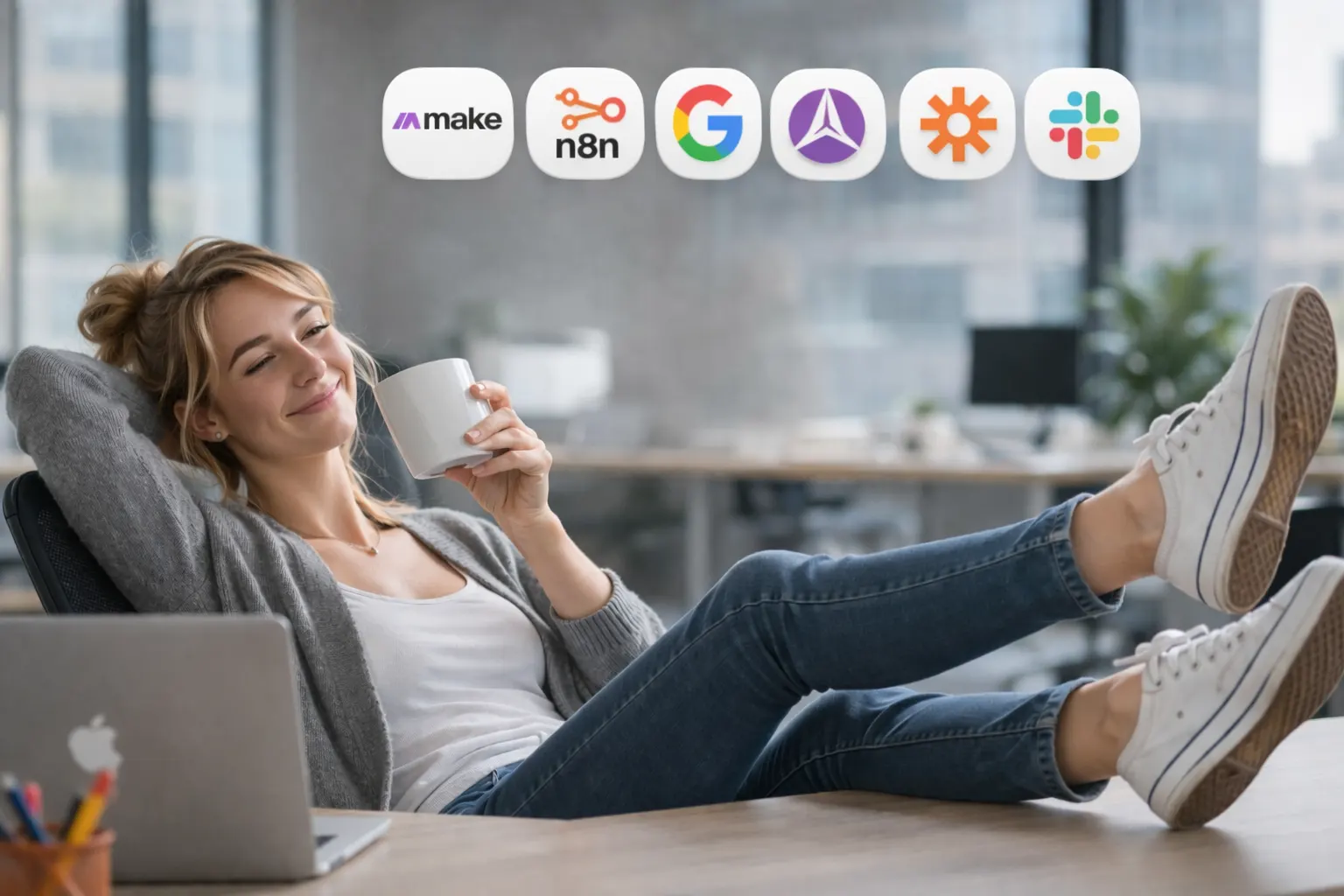 미국 한인 비즈니스 오너를 위한 AI 업무 자동화 시스템으로 시간을 절약하는 모습