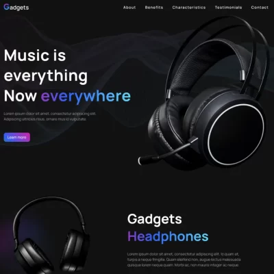 미국 전자제품 쇼핑몰 웹사이트 템플릿