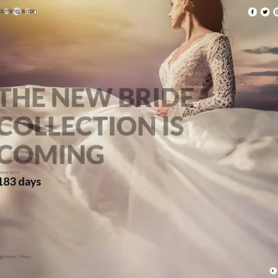 웨딩 드레스 및 이벤트 플래닝 웹사이트 샘플