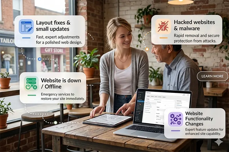연락 두절된 제작사를 대신해 웹사이트를 수정하고 관리하는 YubinSoft 서비스
